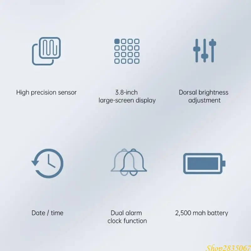 เครื่องติดตามสภาพอากาศในร่มอุณหภูมิความชื้นจอแสดงผลเครื่องทดสอบคุณภาพอากาศแบบสมบูรณ์ 831F