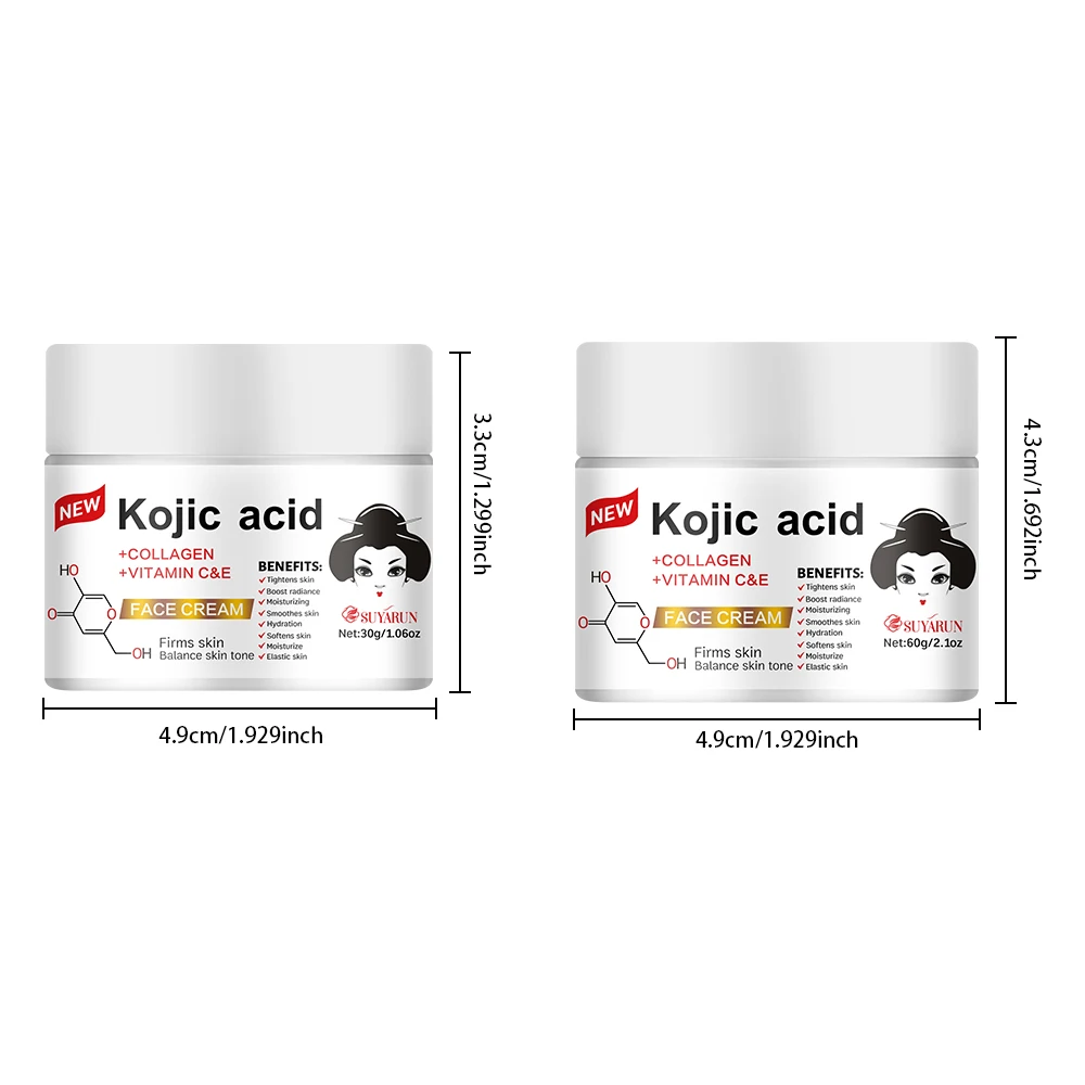 SUYARUN Propolis Vitamin E Krim Asam Kojic - Mencerahkan, Melembabkan, Anti Penuaan, Menghilangkan Noda Hitam, Semua Jenis Kulit.