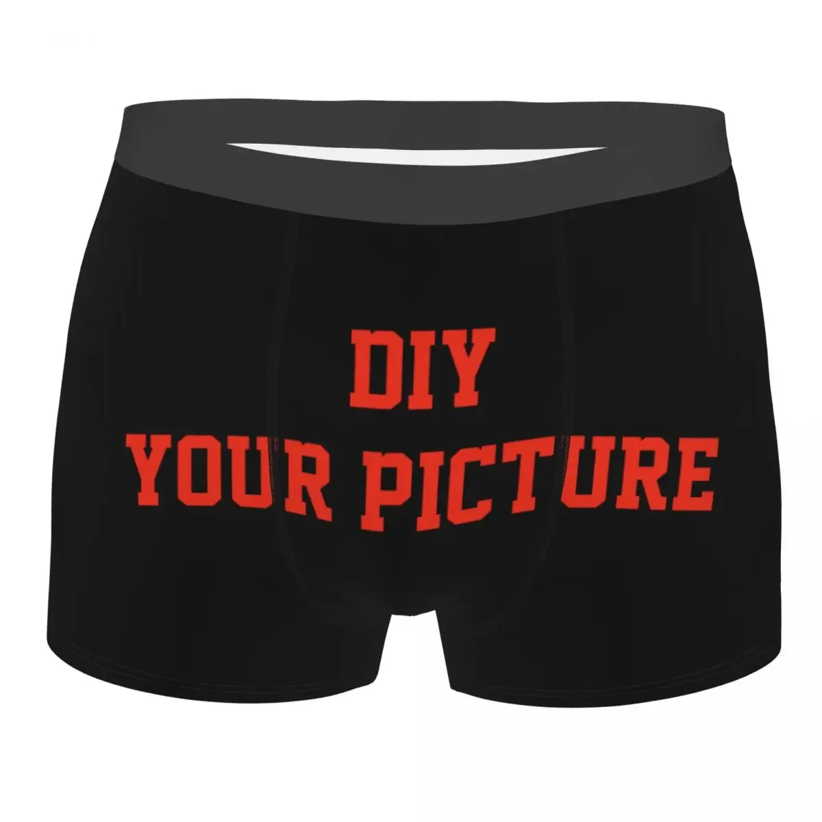 Your Picture Men Underwear Customized DIY Print Boxer Briefs Shorts Panties Humor Breathable Underpants for Male S-XXL