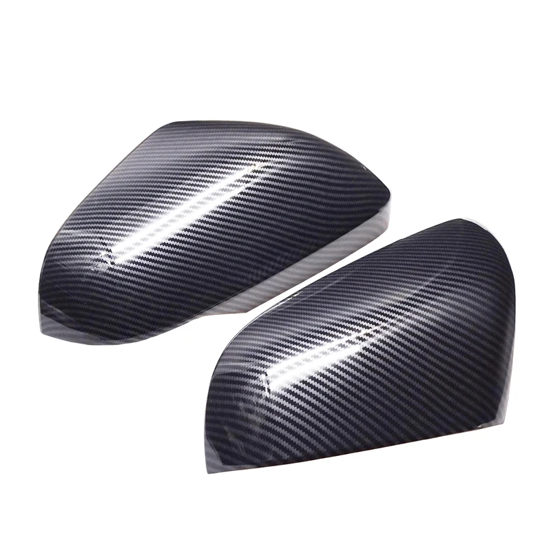 1 Pair Car Rear View Side Mirror Cover Door Wing For Honda HR-V Vezel 2016-2020 Black Carbon Fiber Pattern Accessories