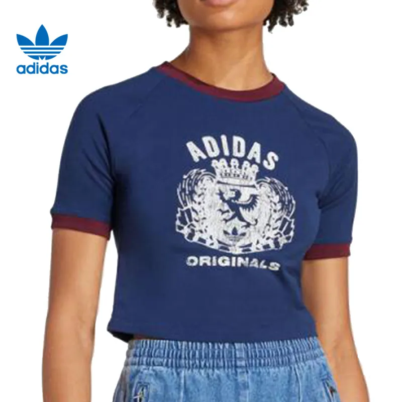 

Adidas Three Leaf Clover Women's GRFX TEE Sports and Leisure Short sleeved T-shirt JW6033
