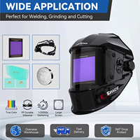 ARCCAPTAIN 1/25000s Auto Darkening Welding Helmet True Color 1/1/1/1 4 Arc Sensor Solar Powered Welding Mask TIG MIG Arc Hood