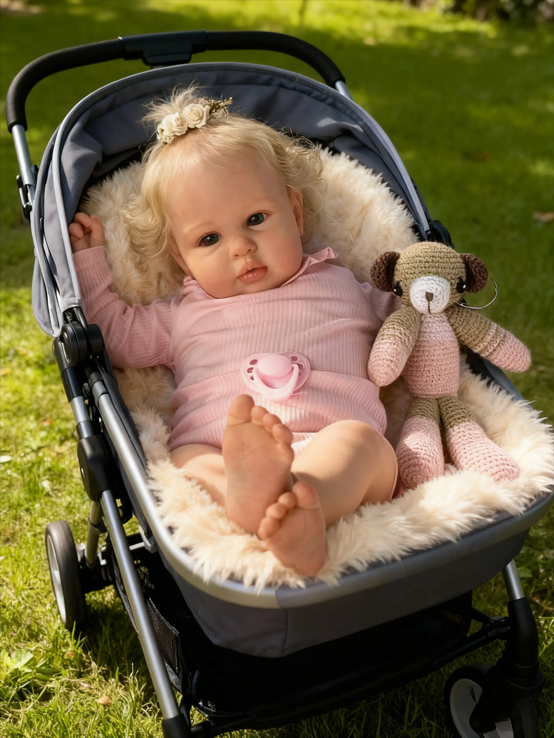 NPK 24''Princesa niña Reborn Ellie realista tacto suave piel 3D muñecas artísticas coleccionables de alta calidad para regalo de Navidad