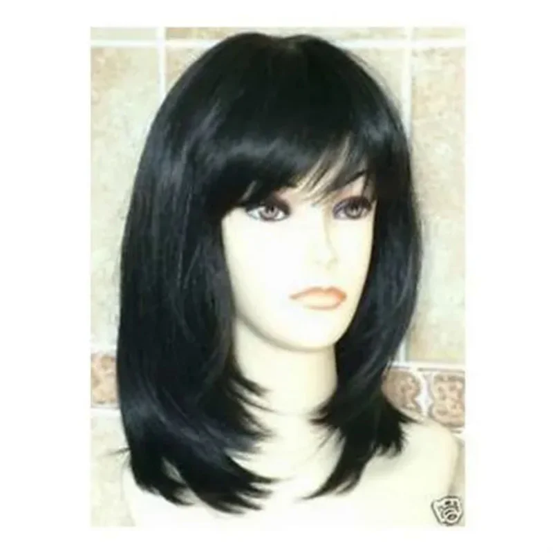 

Fashion Bla Wig Hair New Short Cosplay Party Wig