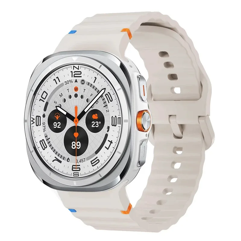 

For Samsung Galaxy Watch Ultra 47mm Accessories Wristband Original Silicone Sports Bracelet Galax y Ultr a Strap