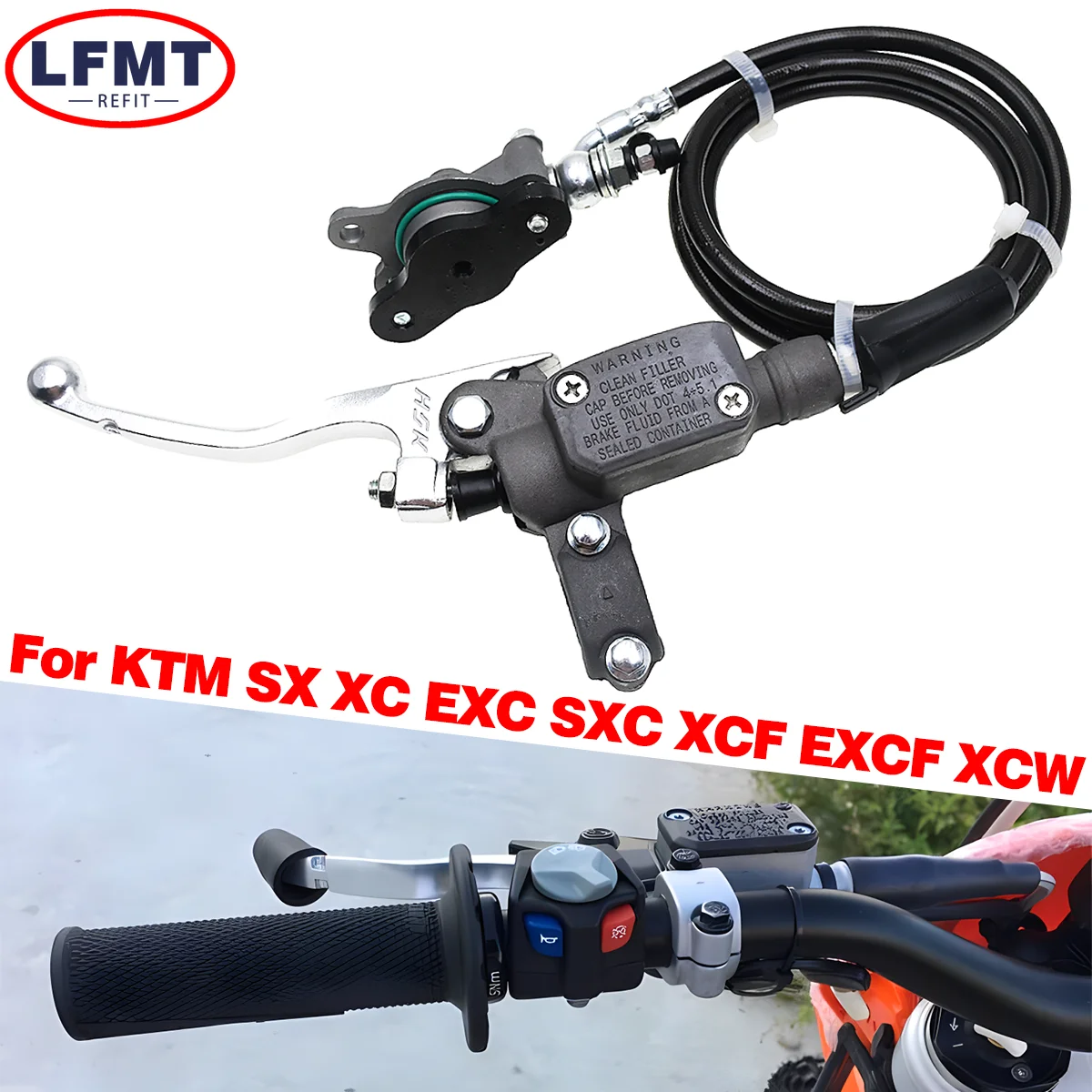 For KTM SX SXF XC XCF EXC EXCF XCW 125 150 200 250 300 350 400 450 500 Motorcycle Hydraulic Clutch Master Cylinder Oil Hose Pipe