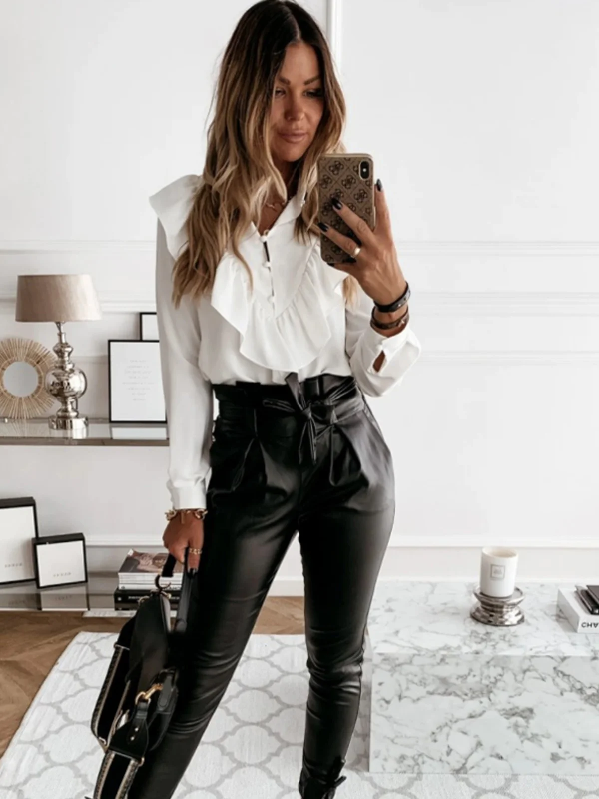 

Loose Long Sve Button-Up Printed irt Street Sle Women's Premium Faion Casual Button down irt for Older Women