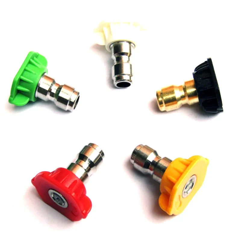 5 Pcs High Pressure Washer Sprayer Nozzle Tip with 1/4