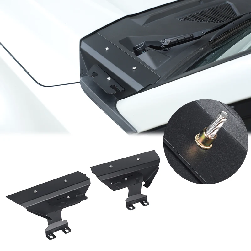 For Toyota Land Cruiser Prado 250 LC250 2024-2026+ Carbon Steel Black Car A-pillar Below Spotlight Antenna Bracket Accessories
