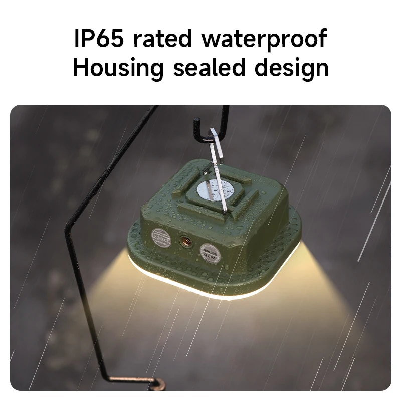 MOSLIGHTING Camping Lantern Portable with 5 Modes Dimmable Hanging Tent Lamp USB Rechargeable LED Lighting for Outdoor Emergency