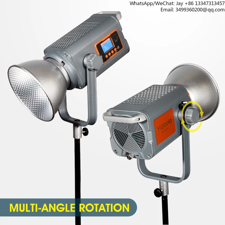 

2026ZR-300bi 300W Photo Video Lighting Equipment COB LED Spotlight Vlogging Kit