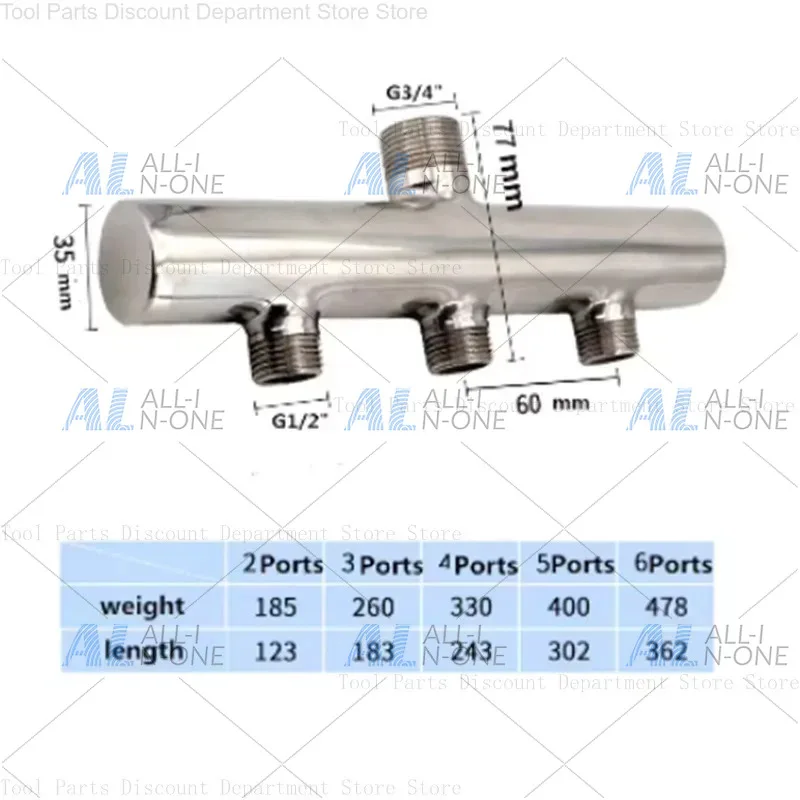 G3/4 Inlet G1/2 Outer 304 Stainless Steel Ball Switch Separator Oil And Gas Diverter Collector