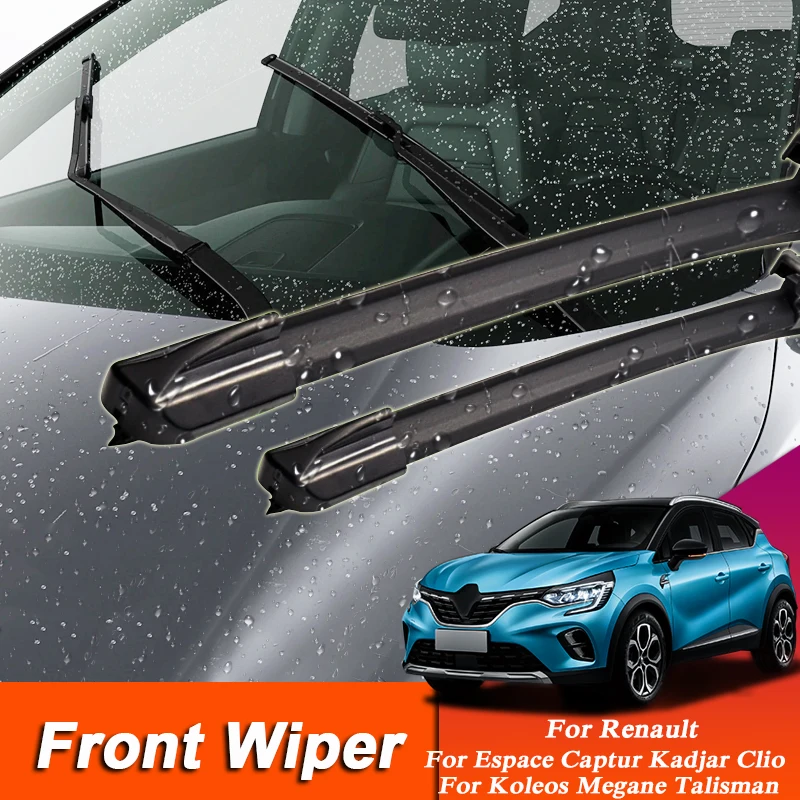 2pcs Car Blade Windscreen Wiper For Renault Kadjar Koleos Captur Megane Espace Clio Talisman Auto Rubber Wiper Accessories