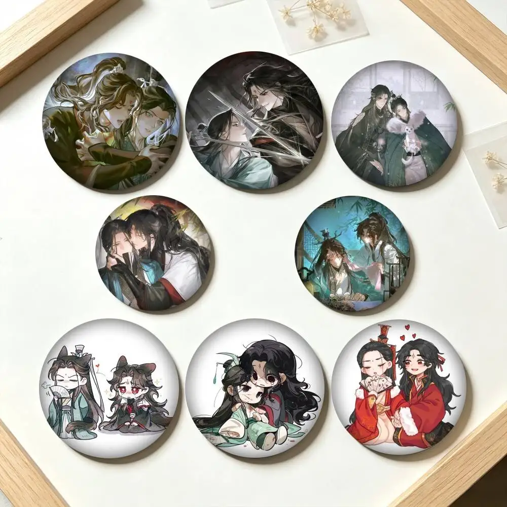 L-Luo Binghe SVSSS Scum Shen Qingqiu  25 32 44 58 75mm Badges Personalized Round Brooches Pins Accessory Gift