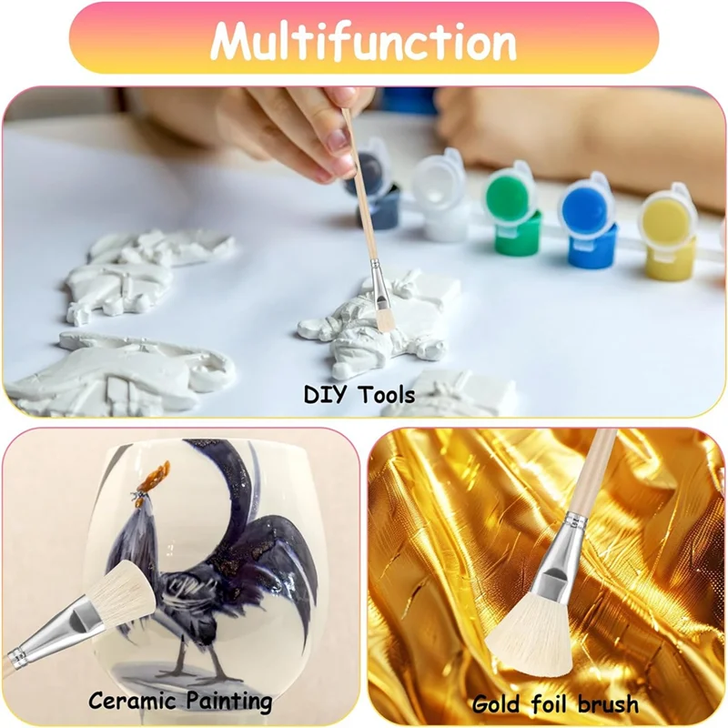 

ABKJ-7 шт., набор кистей для акриловой живописи, набор кистей для акриловой краски для акриловой акварельной живописи маслом, настенной живописи