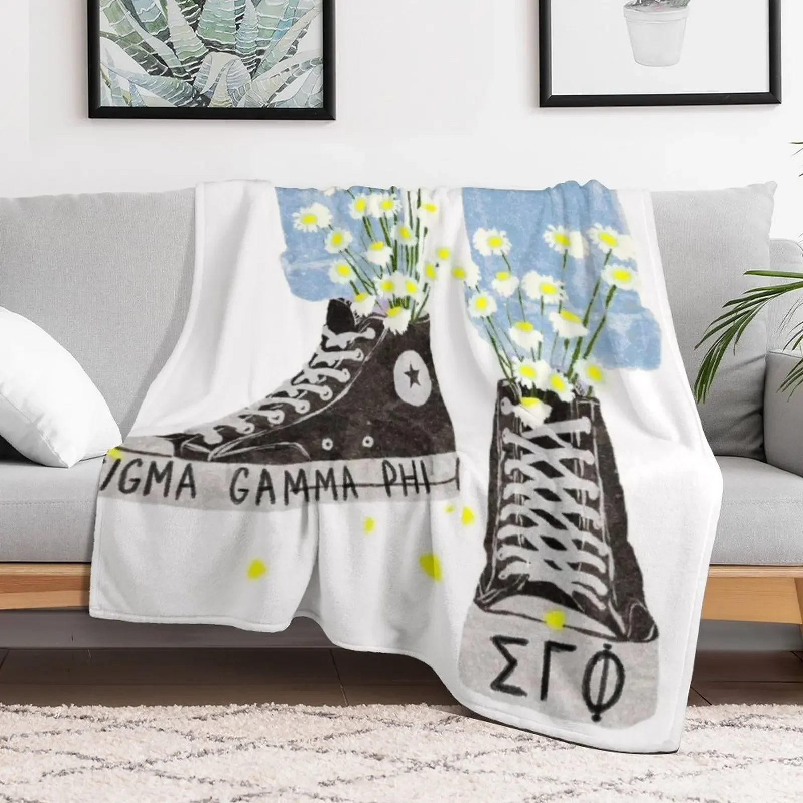 Sigma gamma phi sneakers sgphi thusa tapestry Throw Blanket Polar heavy to sleep Hairy Blankets