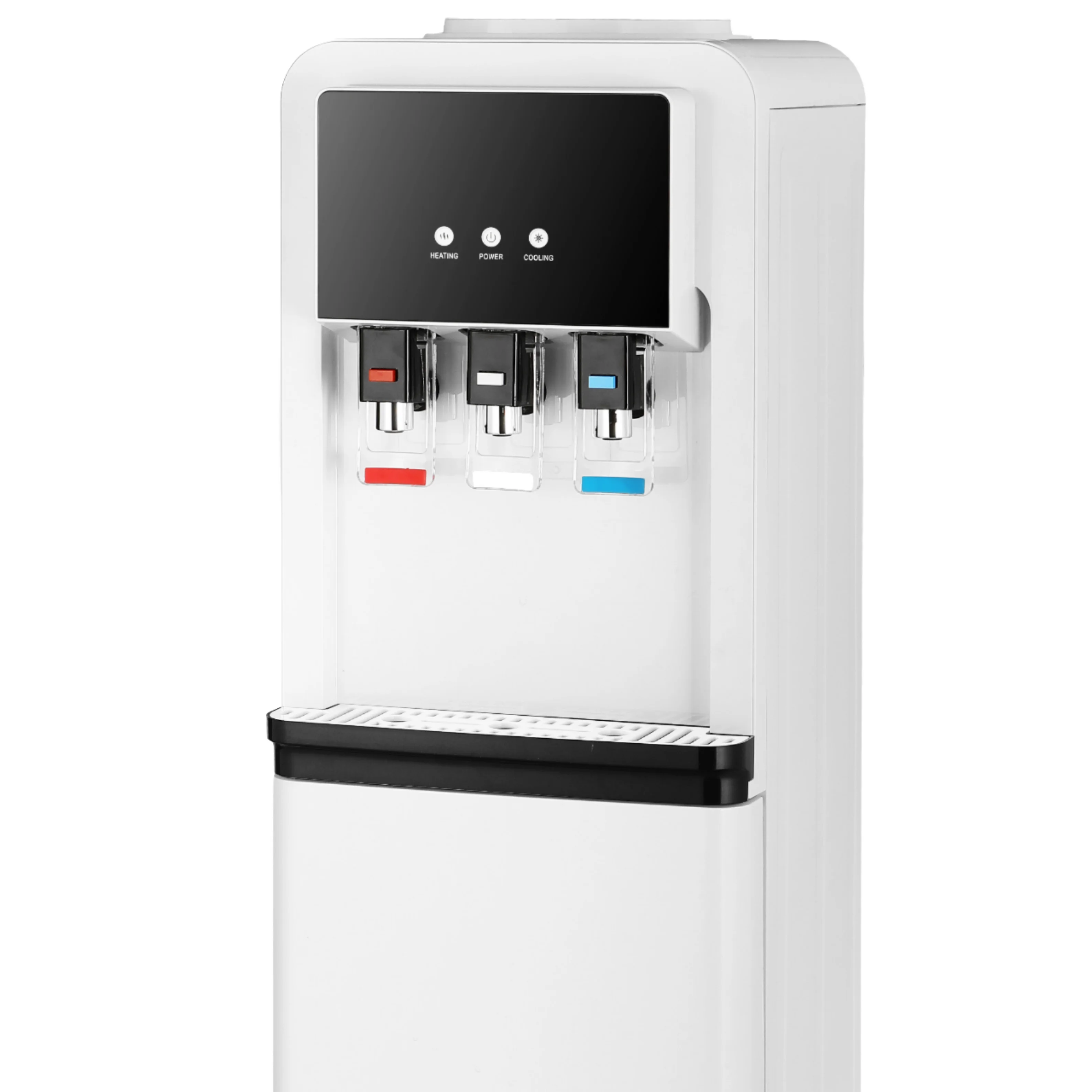 

2026 Electric Low Cost Commercial ABS Plastic Vertical Hot & Cold Water Cooler Dispenser RO Filter 230V for Hotel & Office Use