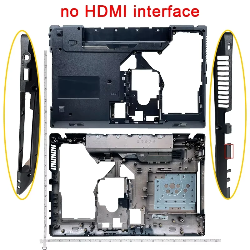 Nowa obudowa laptopa do Lenovo G570 G575 G575GX G575AX, górna obudowa (palmrest)/dolna obudowa (base cover) — zdjęcie 4