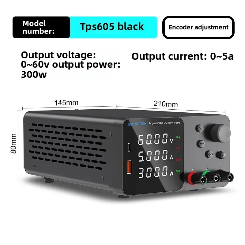 

220V Linear Power Supply 5A 60V, Adjustable Stable DC Voltage Regulator for Repairing Mobiles and Laptops