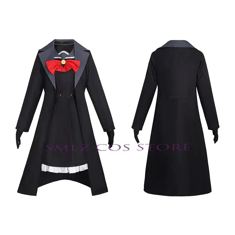 CyGame Blue Archive Косплей Аниме Niyaniya Cos Профессор Костюм Черное Платье Сапоги на Хэллоуин Униформа Одежда Парик для Женщин Девушка