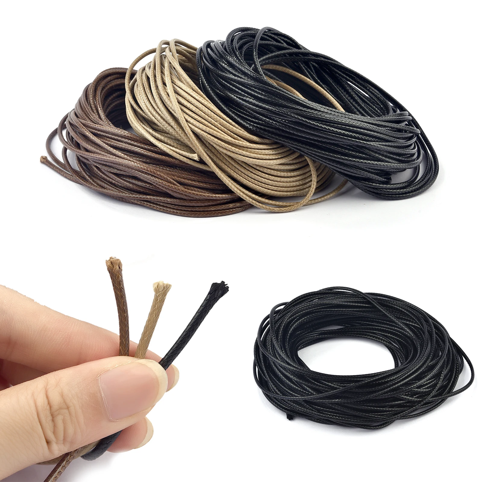5 м/лот 1-3 мм кожаный шнур круглая восковая веревка DIY ожерелья браслет восковой шнур аксессуары для изготовления ювелирных изделий 5 м/лот 1-3 мм кожаный шнур круглая восковая веревка DIY ожерелья браслет восковой шнур аксессуары для изготовления ювелирных изделий
