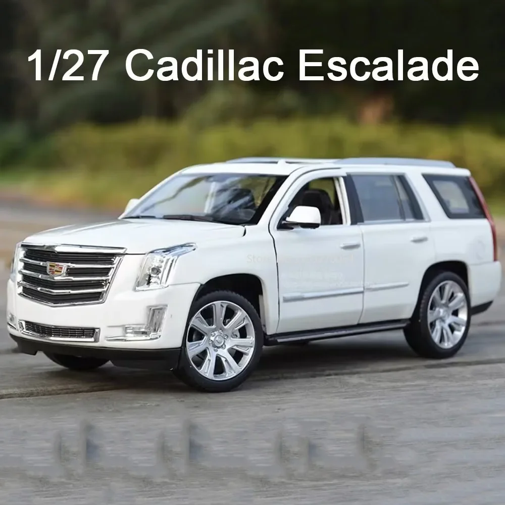 WELLY 1:27 2017 Cadillac Escalade SUV Alloy Model Car Toys Simulation Diecasts Metal Vehicles Car Models Cars Children Gifts