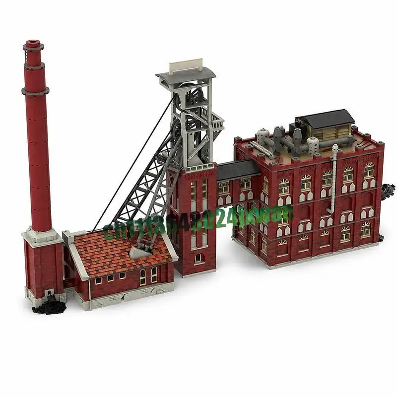 NEW 14648PCS Coal Colliery Mine MOC Architecture Model Custom Puzzle DIY Assembly Educational Toy Gift Collection Display Bricks
