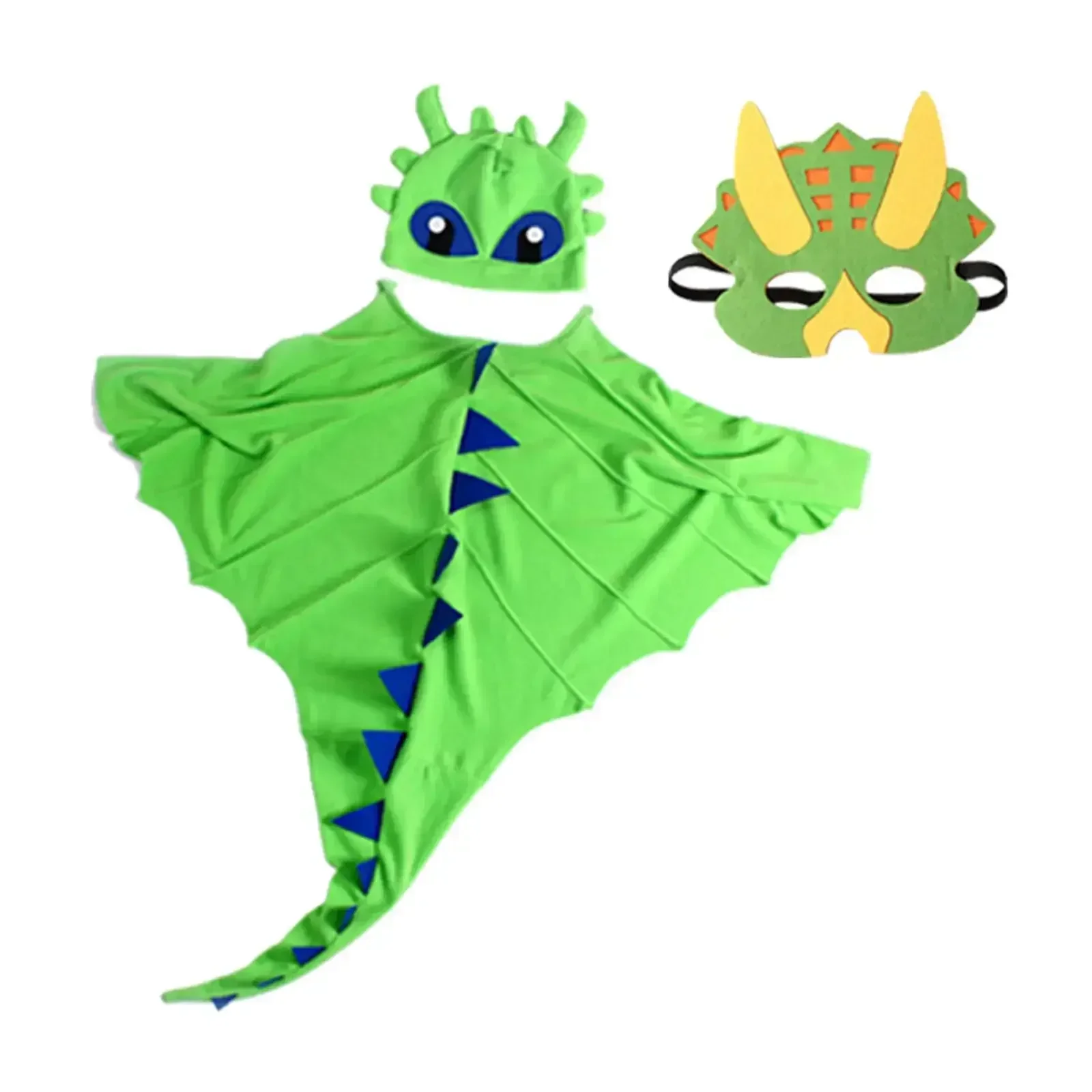 Toothless Dragon Costume Dinosaur Cape with Mask Hat for Child Costume Dragon Dress Up Girls Boys Toys Halloween for Party Favor