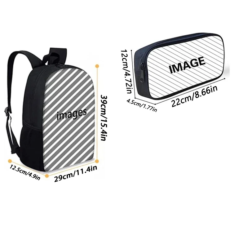 2Pcs Set Basketball Prints School Backpack with Pencil Bags for Kindergarten ,Cartoon Sports School Bags for Boys,Kids Backpack