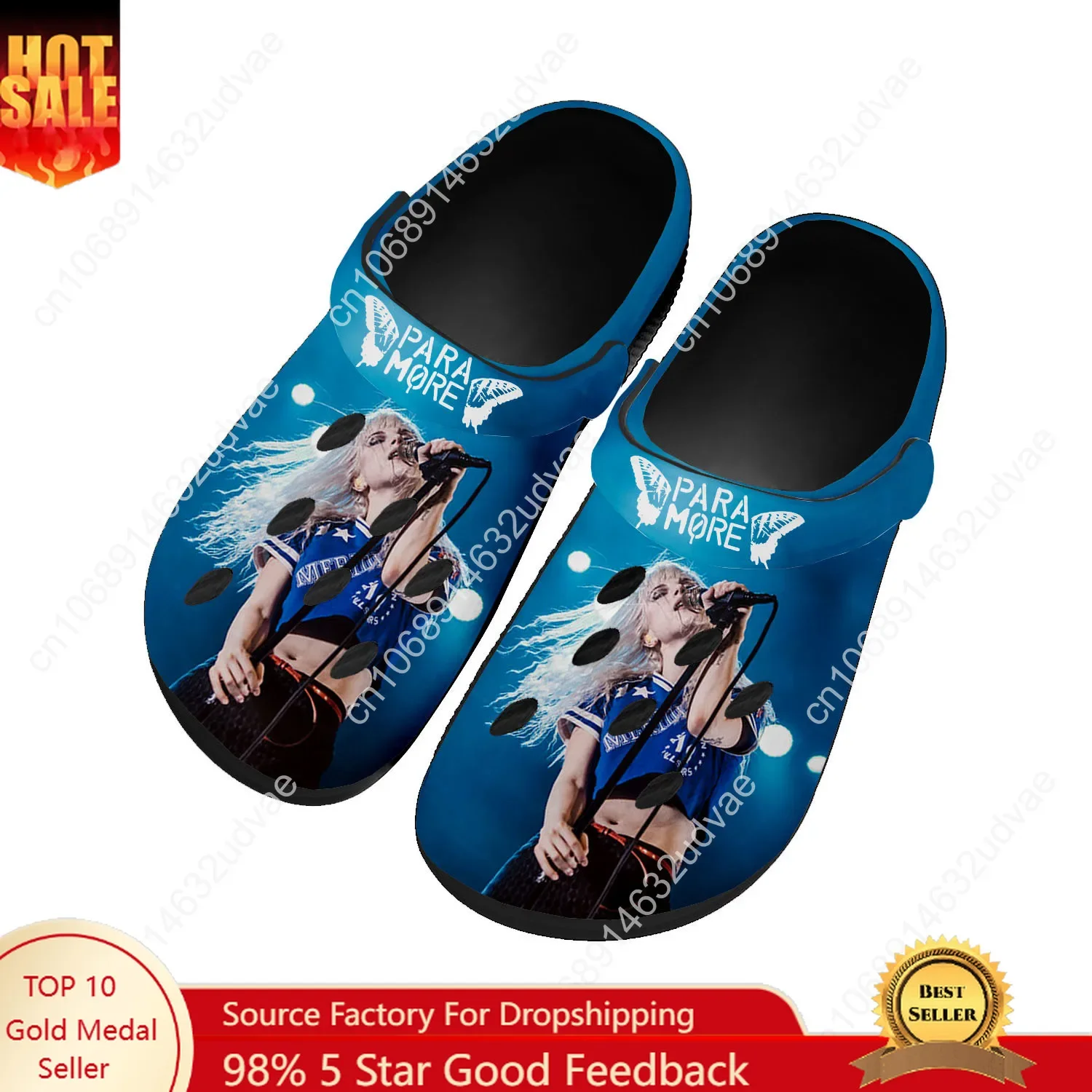 

Paramore Water Shoes Mens Womens Comfortable Fashion Home Garden Clogs Customizd Sandals Beach Breathable Hole Slippers