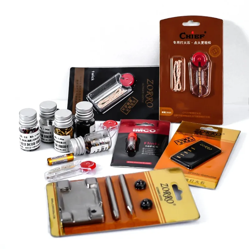2026ZORRO Lighter Flint Cotton Core and Accessories Set Genuine Wholesale Consumables with Cotton Thread and Grinding Wheel Tool