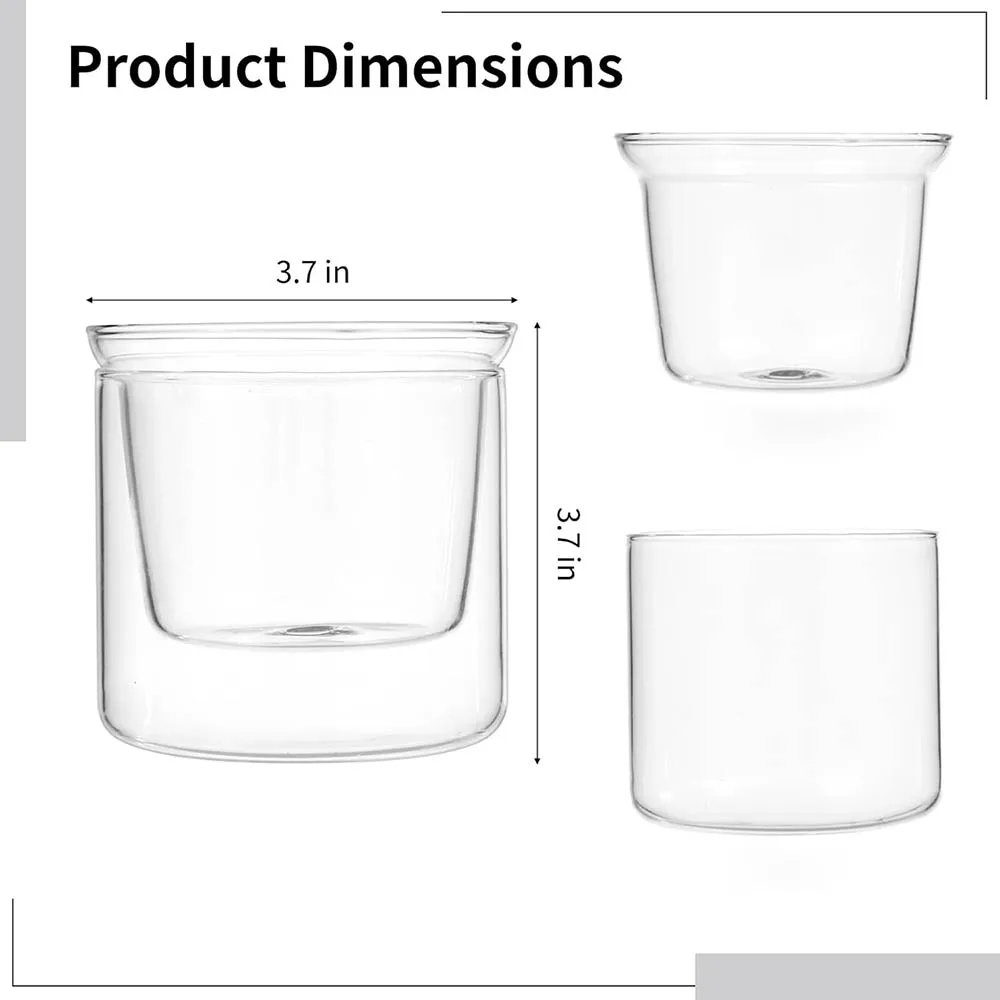 Self Watering Pot for Indoor Plants,with Saucer Reservoir Drainage Holes Bottom for African Violet Orchid Flowers Houseplant