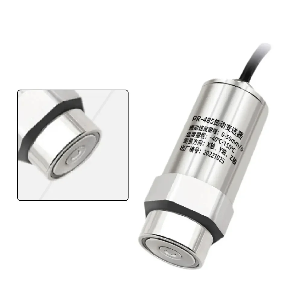 Singleaxis Wireless Temperature&Vibration Transmitter Sensor RS485 Analog Output For Test Power Tool Accessory  In Stock