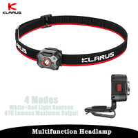 Klarus HM3 670 Lumens Led Strong Light Headlamp USB-C Rechageable Portable for Fishing Camping Work Flashlight Outdoor Head Lamp