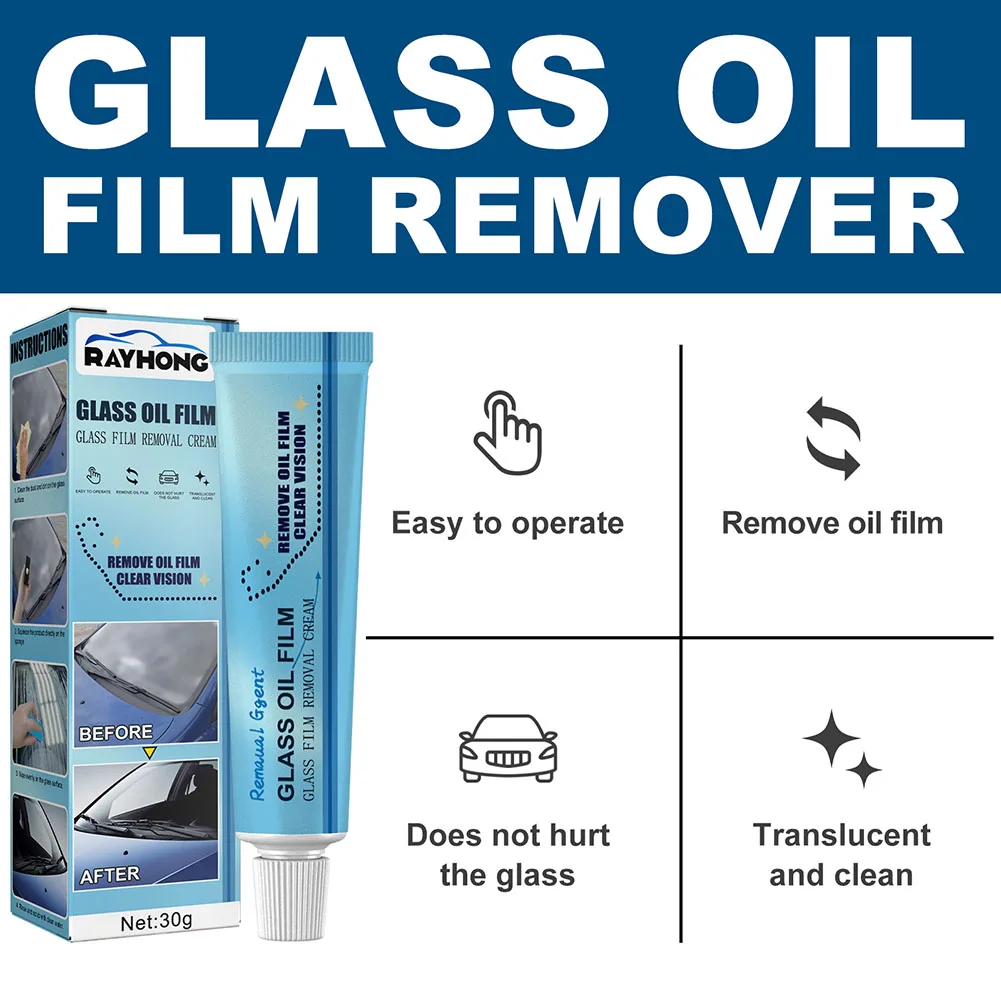 Universal Car Glass Oil Film Remover Car parabrezza detergente per vetri lucidatura sgrassante lucidatura Clean Paste Film Oil accessori per auto