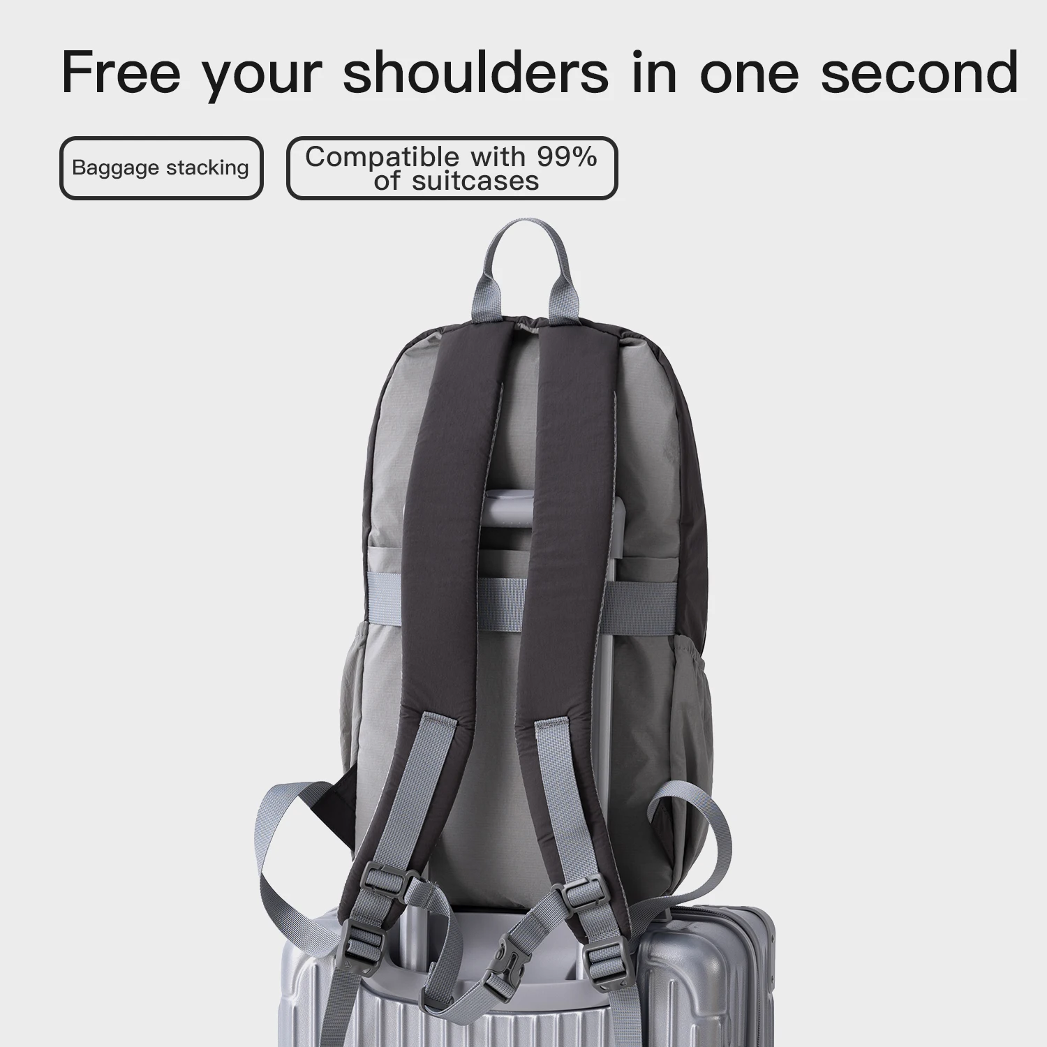 FOUVOR Zaino da viaggio ultraleggero Zaino da trekking all'aperto resistente ai graffi di grande capacità Borse da turismo leggere da donna 3068-01