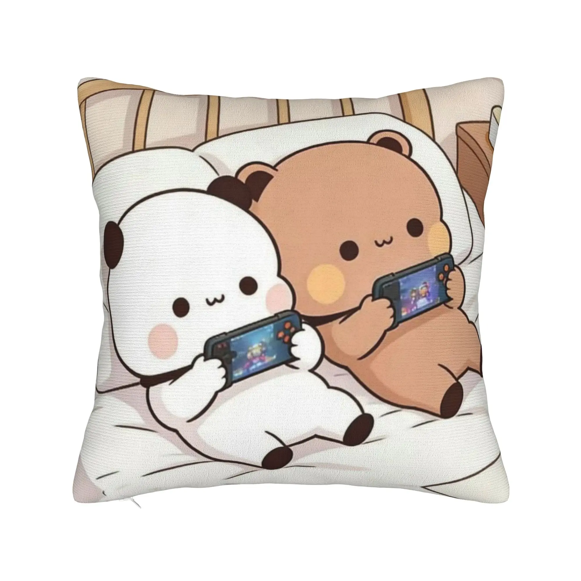 Cartoon Panda Bubu Dudu Square Pillow Cases  Cushion Cover Creative Zipper Decorative Throw Pillow Case Cover for Home 45x45cm