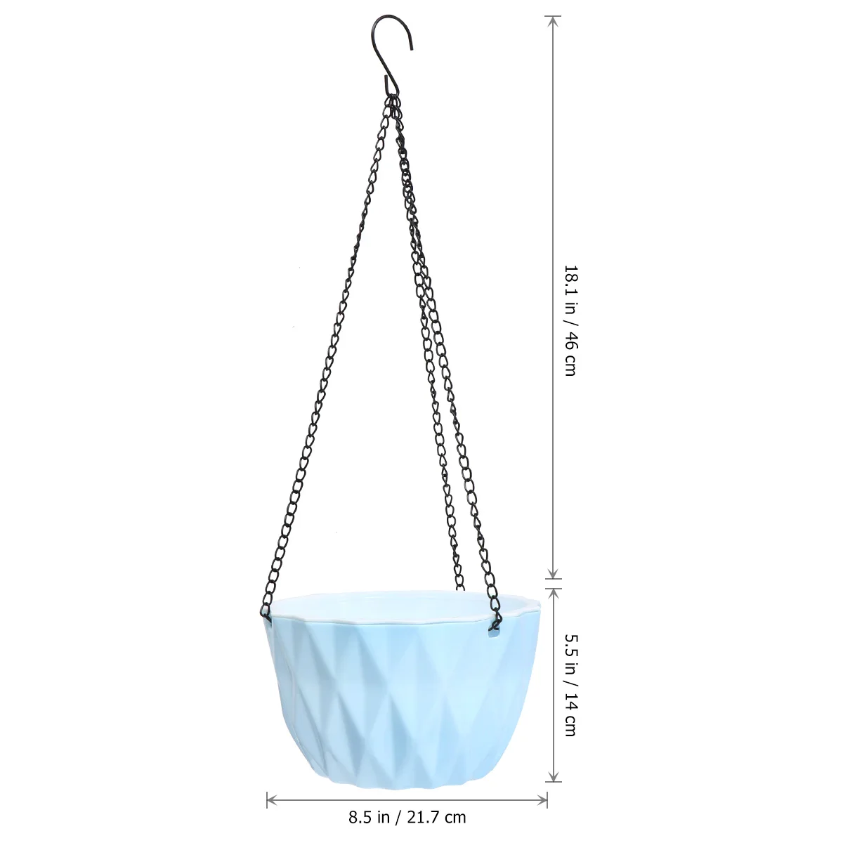 

Hanging Flower Pot Indoor Plants Pots Plastic Resin Basket Plant Stand Bowl Decorations Easy Use Durable