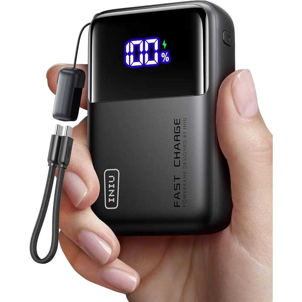 

20,000mAh 65W PD Portable Charger, Compact Dual-USB Power Bank for Laptops, Tablets, and More