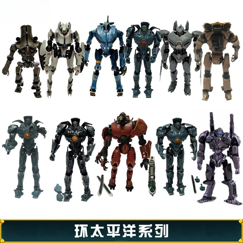 

11 types Bandai Action Figure Pacific Rim Red Tramp Mecha Room Ornament Handmade Model Children Christmas Gift Toys