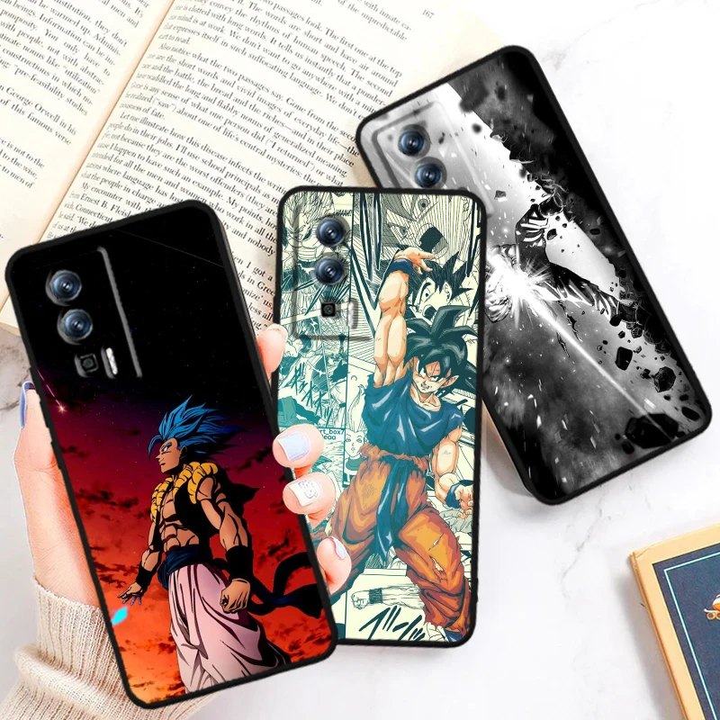 Luxury D-Dragon Ball Goku For Xiaomi Redmi 9A 9C 9AT 10C 9 9T 10 12C 13C A3 12 K60 A1 K50 K40 5G Black Cover Phone Case