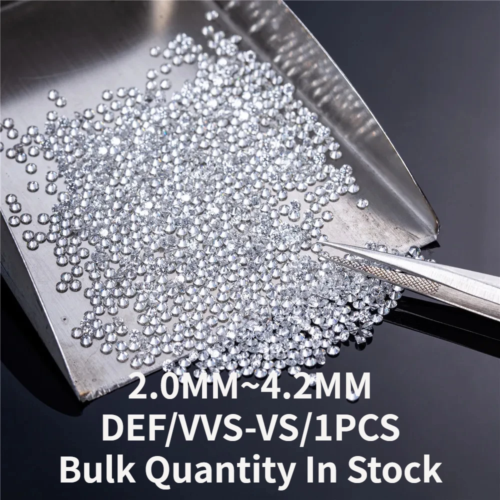 

Ювелирные изделия Messi 2,0 мм-4,2 мм, 1 шт., выращенные в лаборатории бриллианты для ближнего боя HPHT DEF VVS-VS, маленькие бриллианты, оптовая продажа