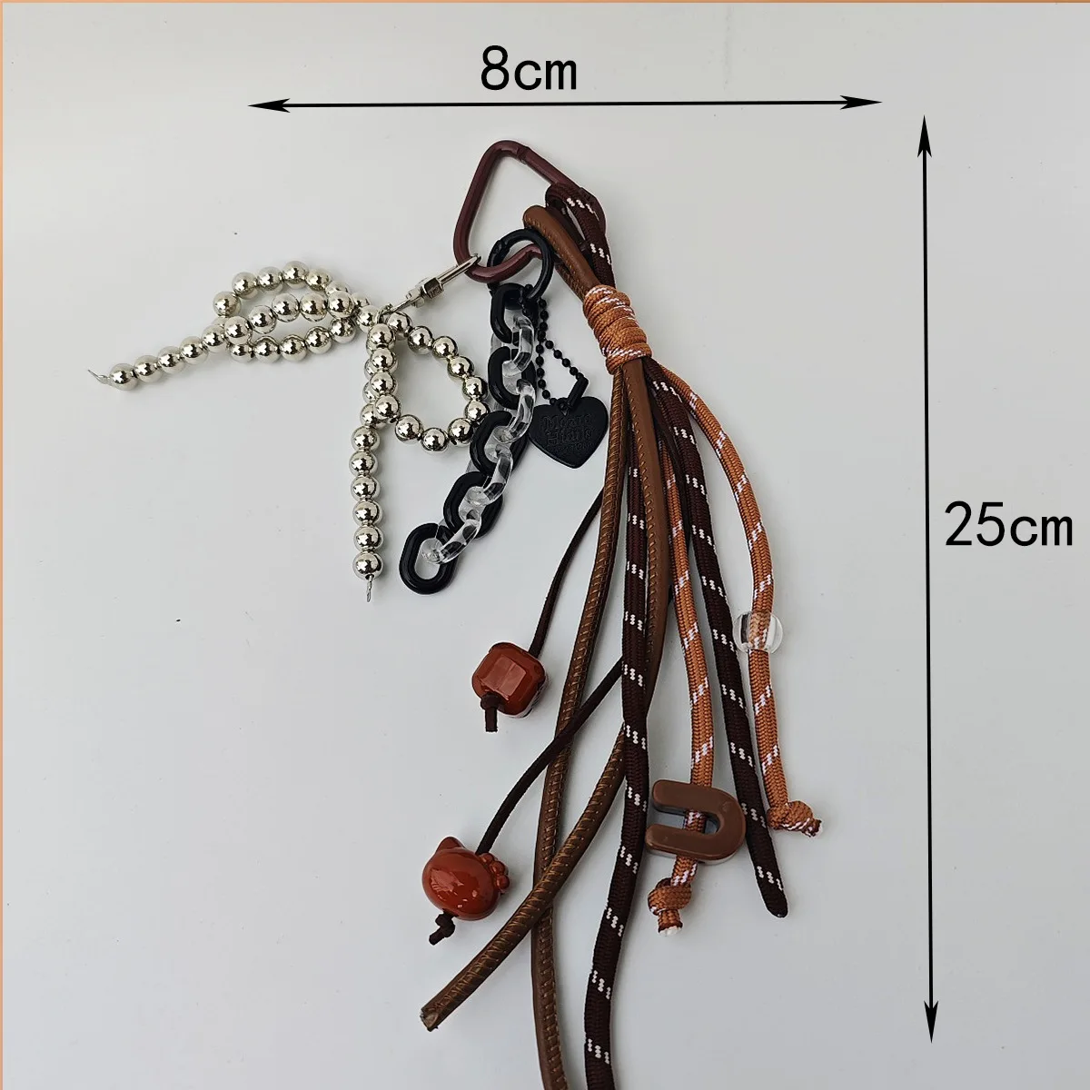 Ciondolo per borsa Piccola perla Papillon Ciondolo per borsa Decorazione Ciondolo Decorazione per ragazze Ciondolo semplice alla moda carino