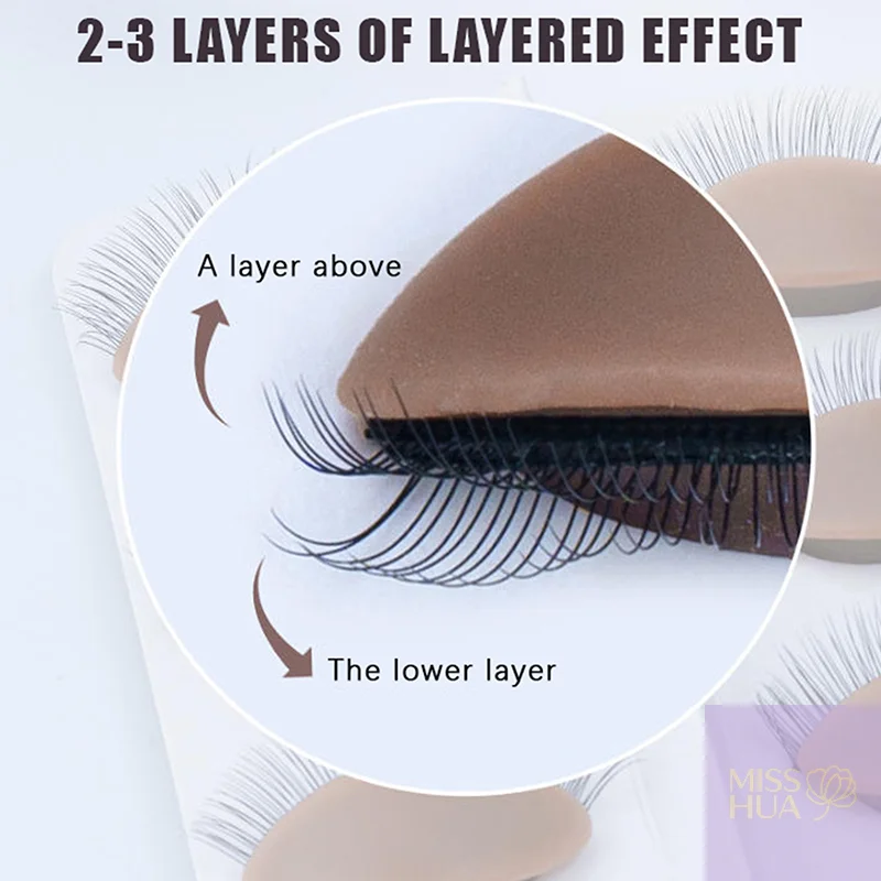 HUA 3 Paare/satz Ersatz Falsche Wimpern Verlängerung Praxis Kopf Modell Silikon Abnehmbare Augenlider Tattoo Training Augen Mannequin