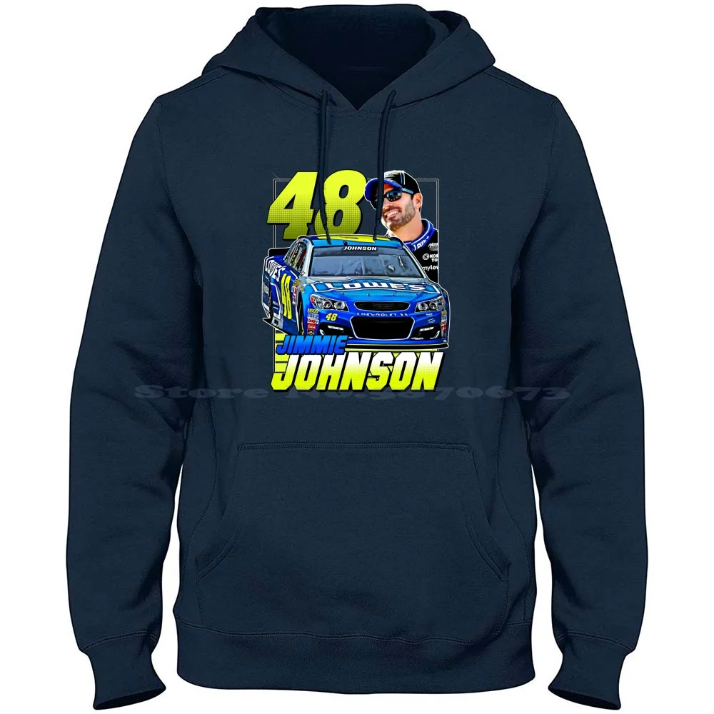 Jimmie Johnson 48 Legend 100% Cotton Hoodie T Shirt Dale Earnhardt Chase Elliott Gplegend Richard Petty Jimmie Johnson 48