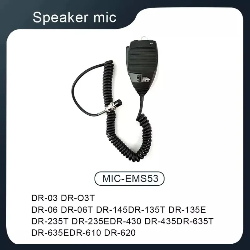 Alinco Mobile Hand Microphones EMS-53/57 8pin DTMF Handheld PPT Mic for DR-03 DR-06 DR-135 DR-235 DR-435 DR-635 Walkie Talkie