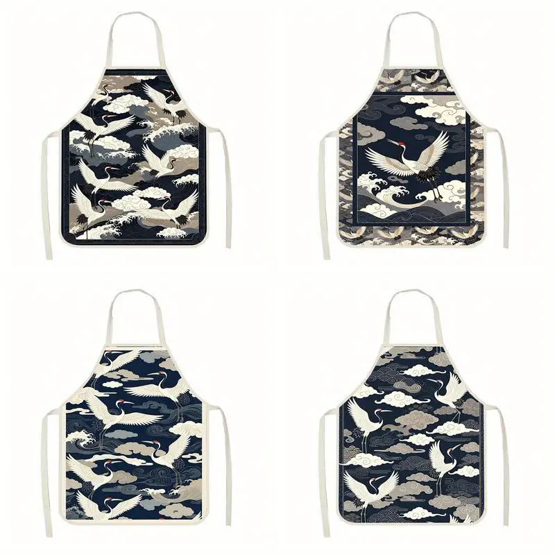 

Фартуки Crane & Clouds. Льняной фартук, подходящий для приготовления пищи на кухне, общения родителей и детей, рисования и других мероприятий.