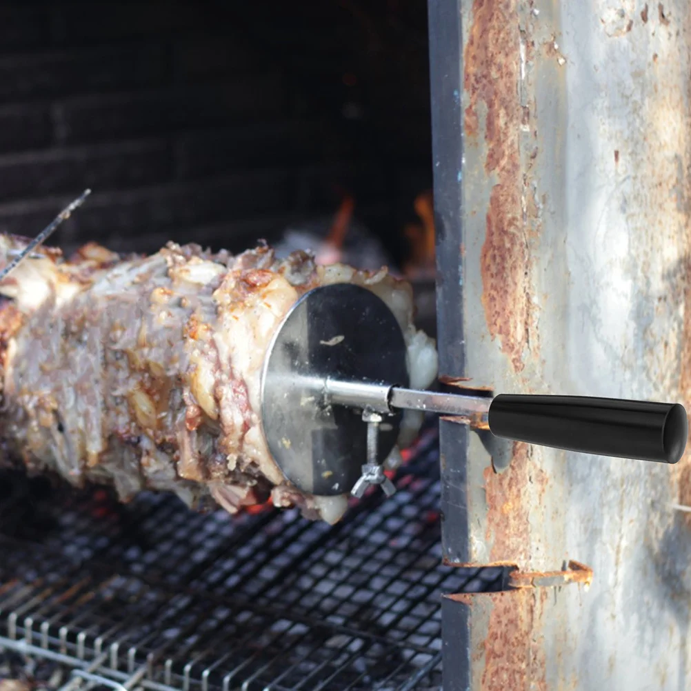 

2Pcs Barbecue Tool Set Nonslip Heat Insulated Handles for Grill Pan Fork Rotisserie Tool Replacement Grilling Gadgets Outdoor