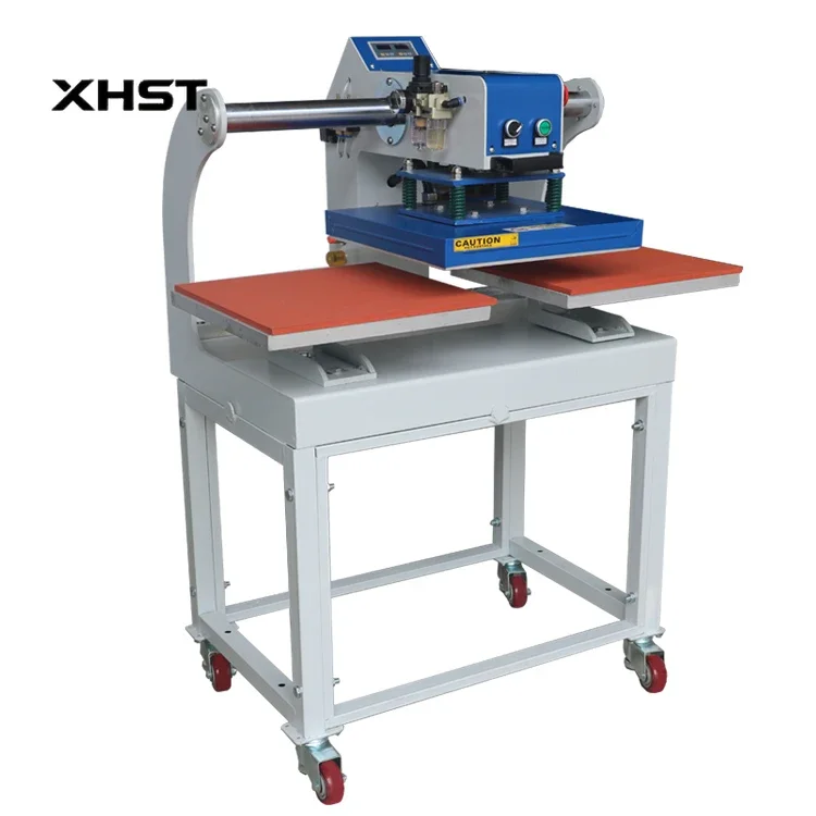 Automatic Pneumatic Upper Glide Double Stations Heat Press Machine QD05 40&60cm