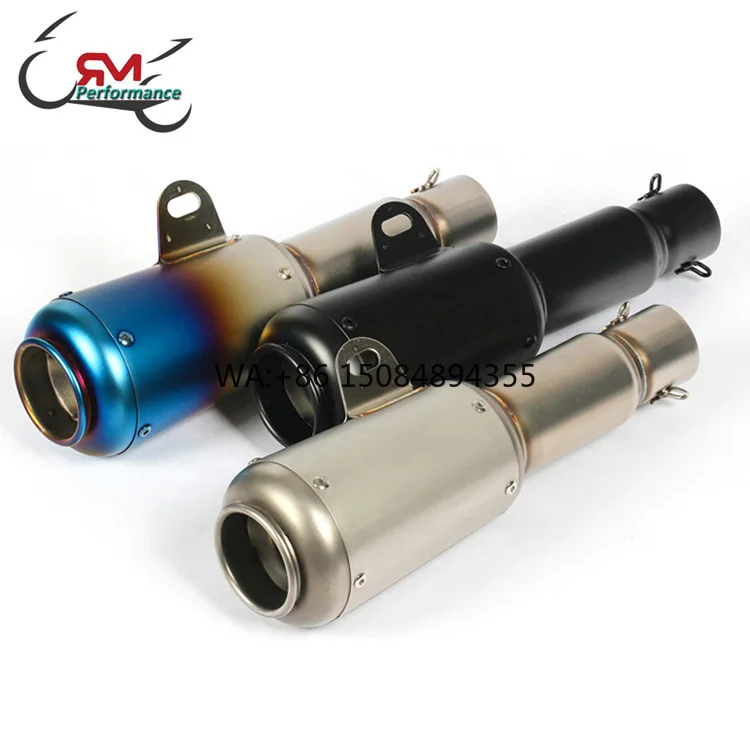 High Performance 38-51mm Racing Slip-On Exhaust, Modified Scooter Muffler for MSX 125 Xmax 250 R15 Universal Moto Accessories